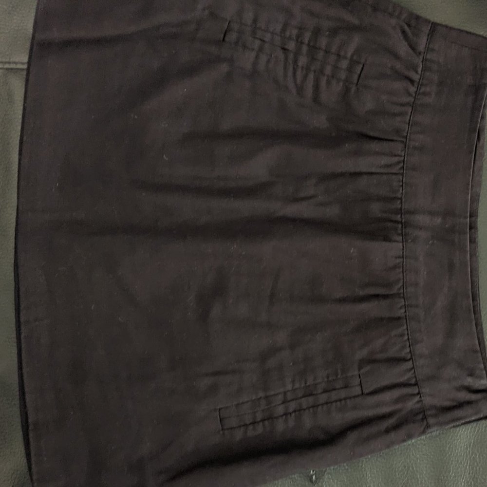 black mini skirt, size S